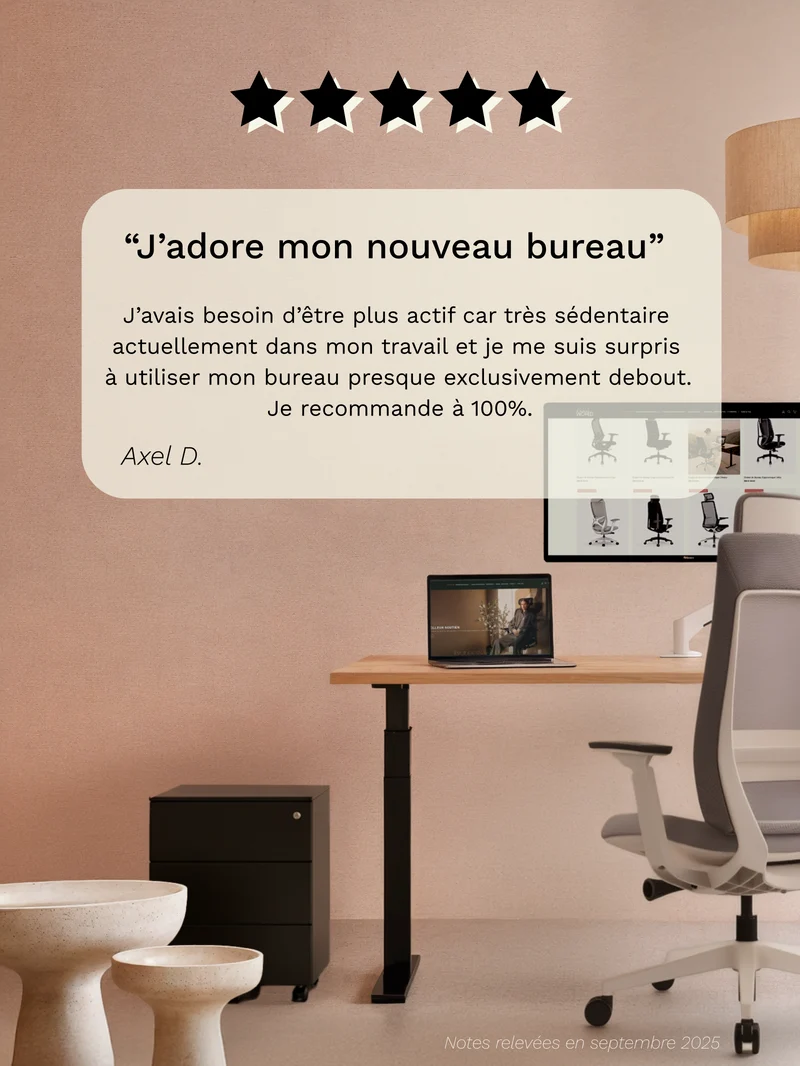 Advanced - Plateau Essential | Bureau Assis Debout Électrique