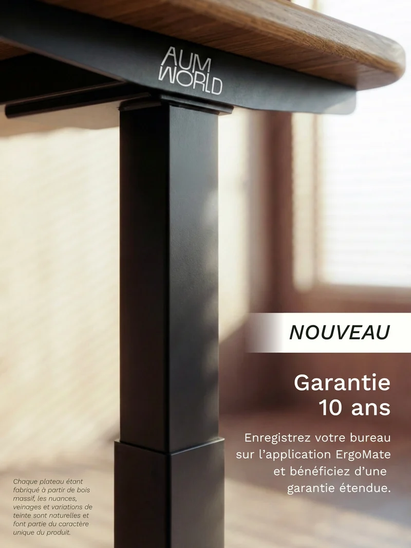 Advanced Pro - Plateau Premium Oak | Bureau Assis Debout Électrique en Chêne Massif, Hautes Performances