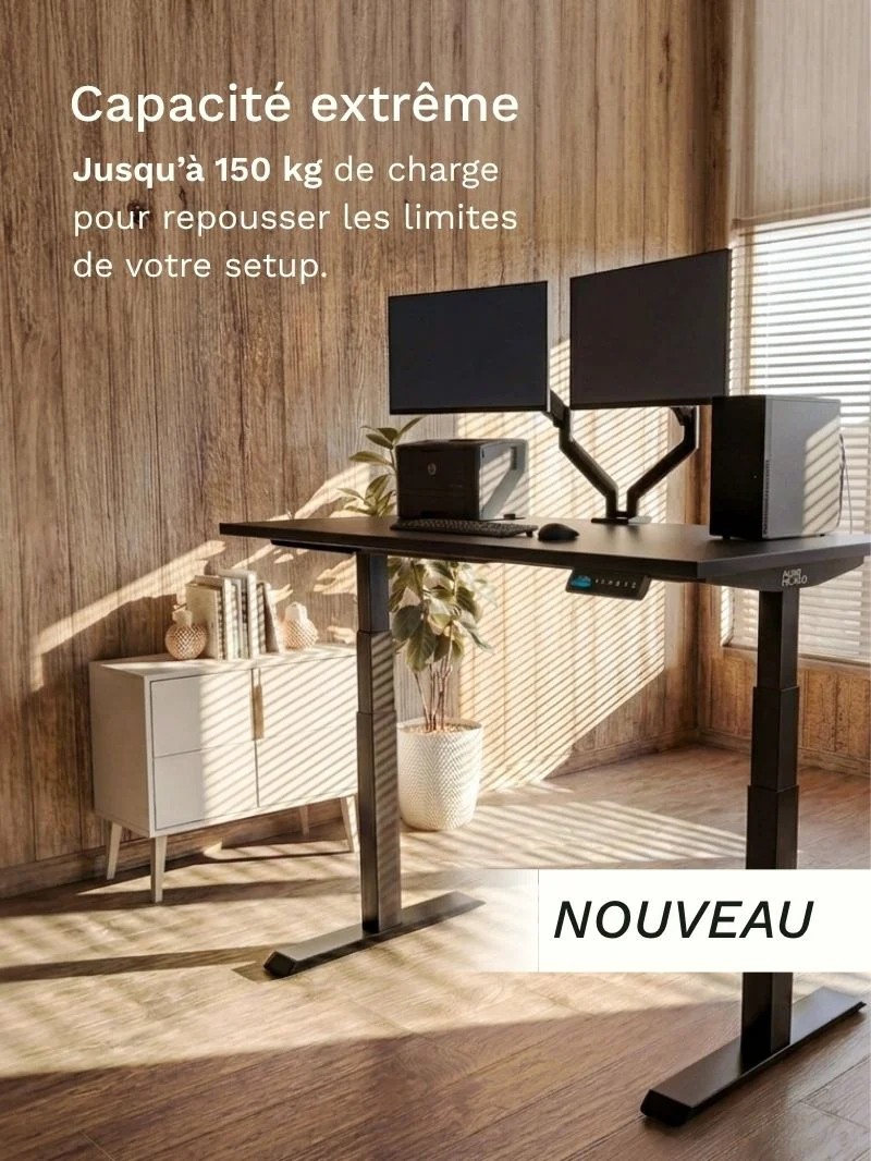Advanced Pro - Plateau Essential | Bureau Assis Debout Électrique, Hautes Performances