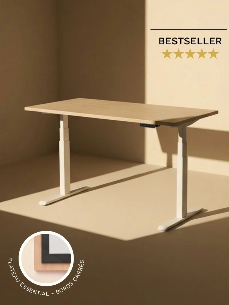 Advanced Go - Plateau Essential | Bureau Assis Debout Électrique, Ports USB A & C
