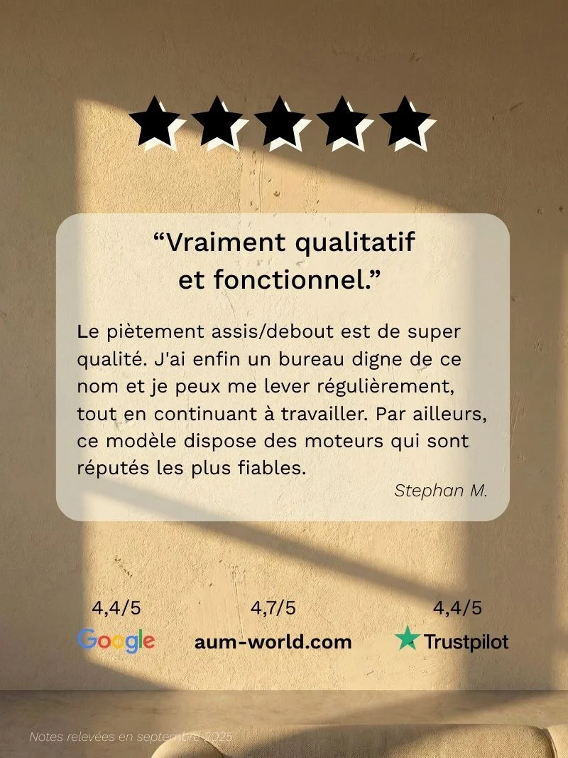 Advanced Go - Plateau Essential | Bureau Assis Debout Électrique, Ports USB A & C