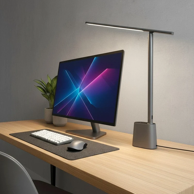 Lampe de Bureau Sensia : Capteur intelligent & Confort visuel
