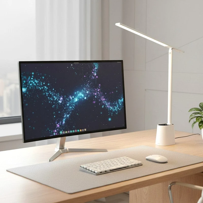 Lampe de Bureau Sensia : Capteur intelligent & Confort visuel
