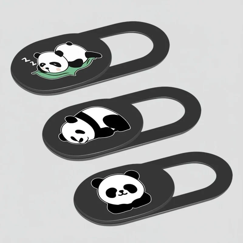 Cache Webcam Ultra-Fin Motif Panda pour Ordinateurs et Smartphones