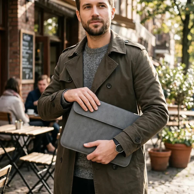 Pochette ordinateur ErgoSlim - Finesse Absolue & Ergonomie Nomade