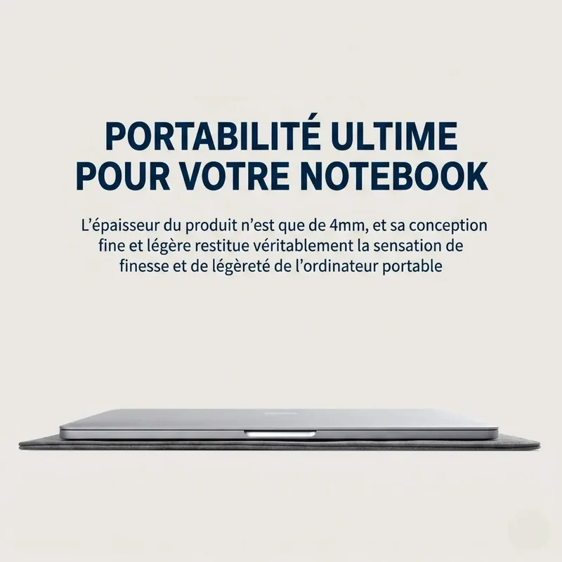 Pochette ordinateur ErgoSlim - Finesse Absolue & Ergonomie Nomade