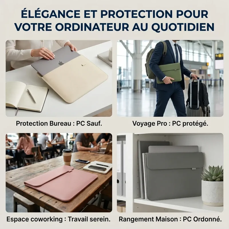 Pochette ordinateur Kallan - Confort nomade & Protection fine