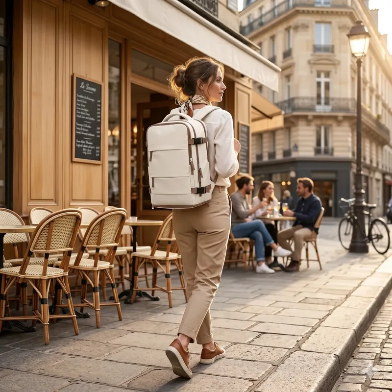 Sac à dos ordinateur femme Sienne | Nylon Oxford Chic & Confort Ergonomique