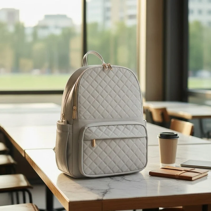 Sac à dos ordinateur femme Séléné - Matelassé Chic & Ergonomique
