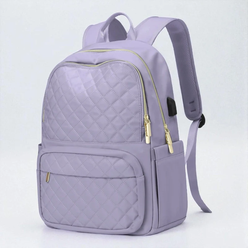 Sac à dos ordinateur femme Séléné - Matelassé Chic & Ergonomique