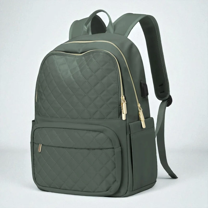 Sac à dos ordinateur femme Séléné - Matelassé Chic & Ergonomique