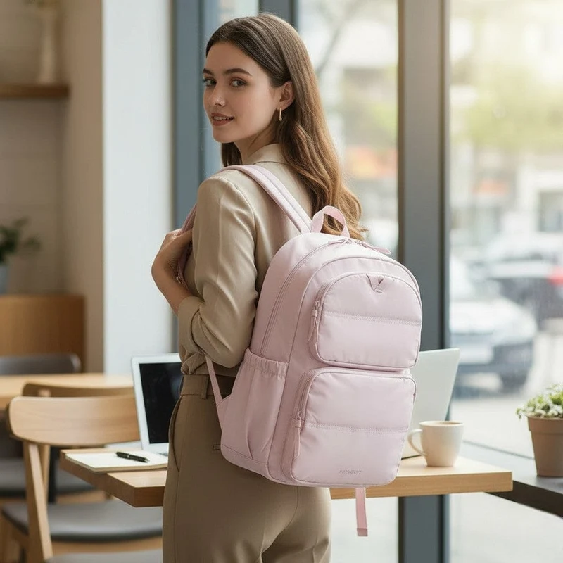 Sac à dos ordinateur femme Nuage - Taslan - Confort & Légèreté