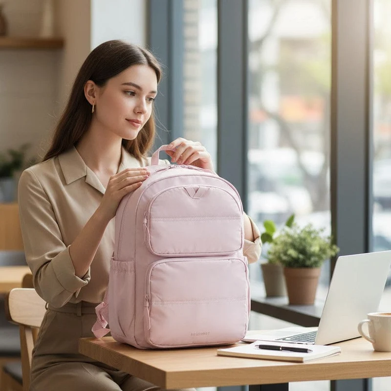 Sac à dos ordinateur femme Nuage - Taslan - Confort & Légèreté