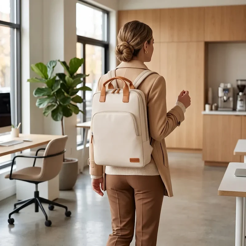 Sac à dos ordinateur femme Aura Pro - Confort Dos & Élégance