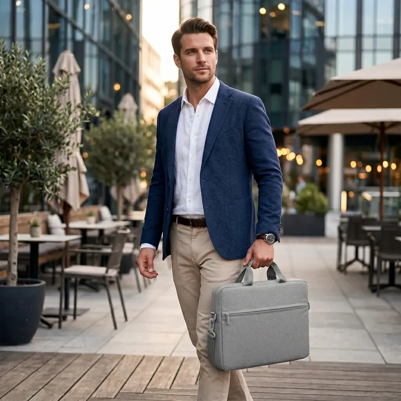 Sacoche Ordinateur Homme AeroStride - Confort Ergonomique & Organisation Nomade