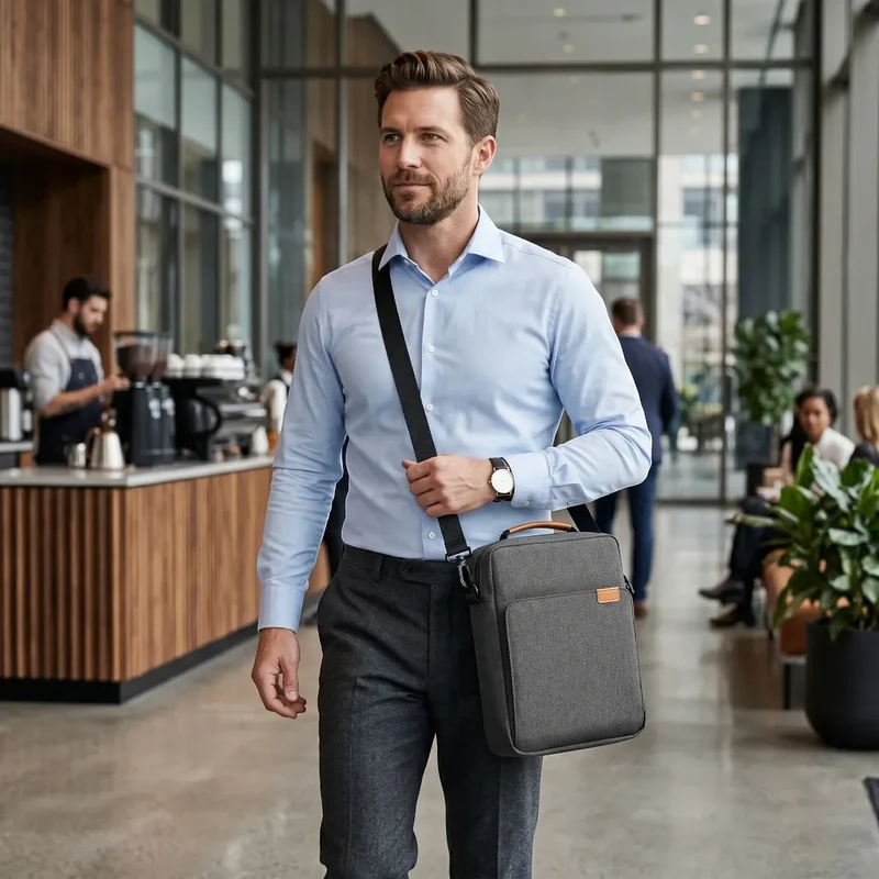 Sacoche Ordinateur Homme Vektor - Allègement Postural & Protection Antichoc