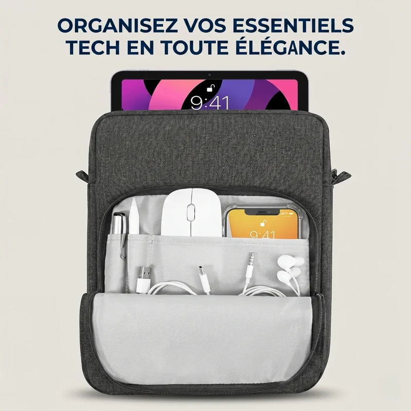 Sacoche Ordinateur Homme Vektor - Allègement Postural & Protection Antichoc