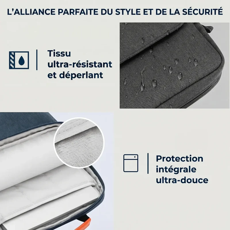 Sacoche Ordinateur Homme Vektor - Allègement Postural & Protection Antichoc