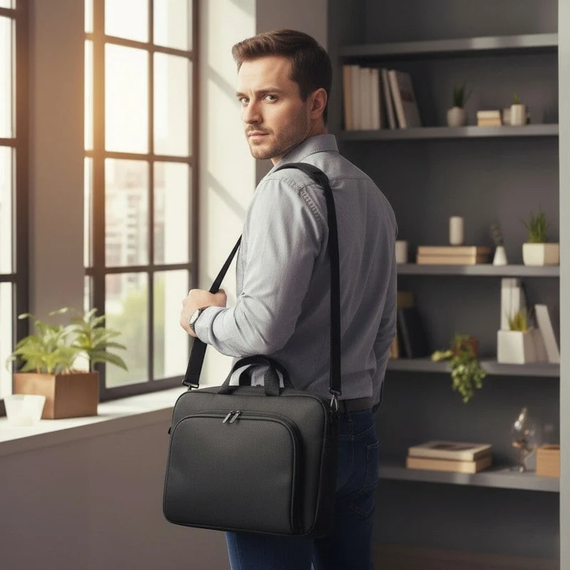 Sacoche Ordinateur Homme Strato - Légèreté Absolue & Confort Ergonomique