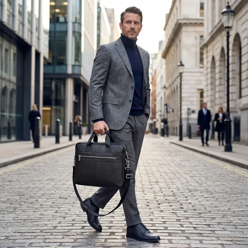 Sacoche Ordinateur Homme L'Intemporel - Allègement de Charge & Style Business