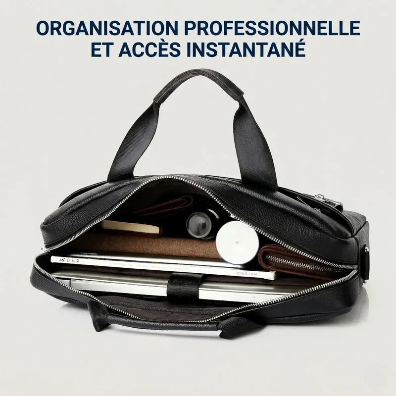 Sacoche Ordinateur Homme L'Intemporel - Allègement de Charge & Style Business