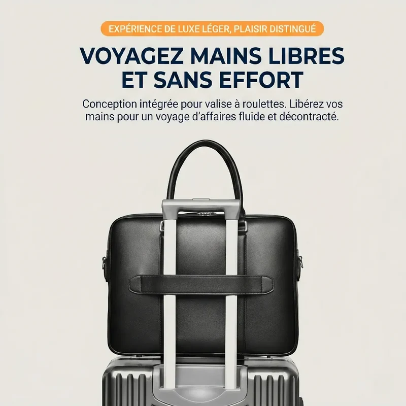 Sacoche Ordinateur Homme Vanguard - Confort Postural & Organisation Élite