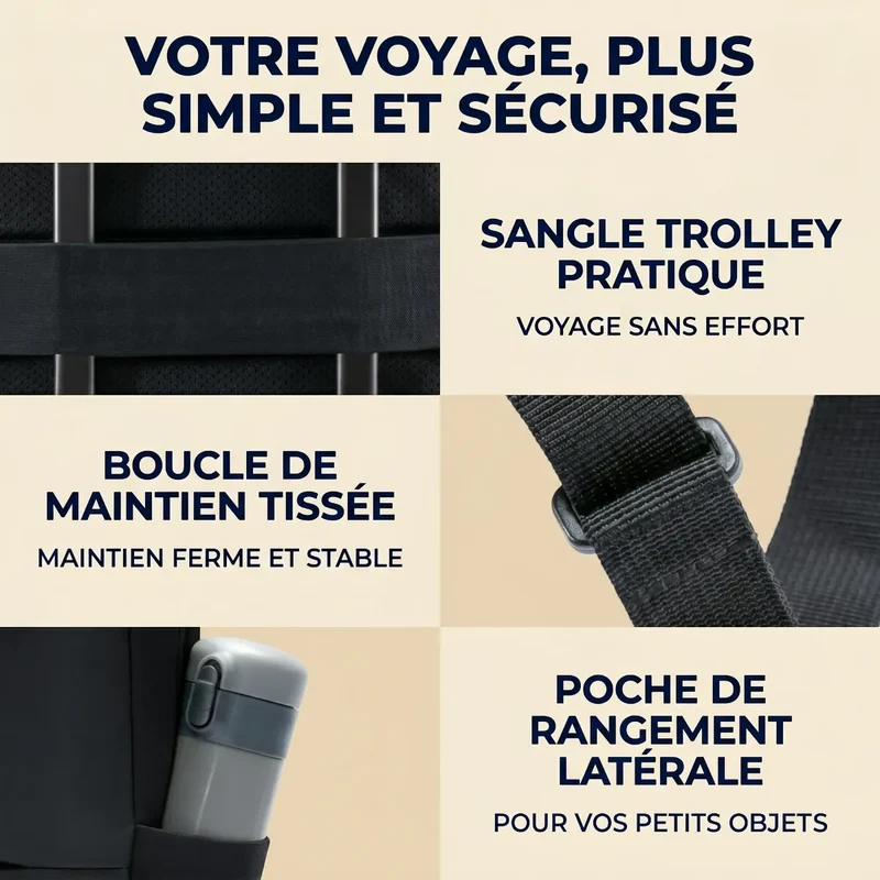 Sac à dos ordinateur homme Classic Business V2 - Confort Ergonomique & Organisation Absolue