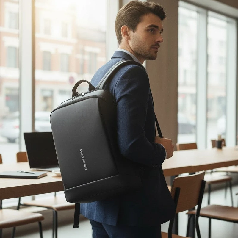 Sac à Dos Ordinateur Ultra-fin Noir 15,6 pouces