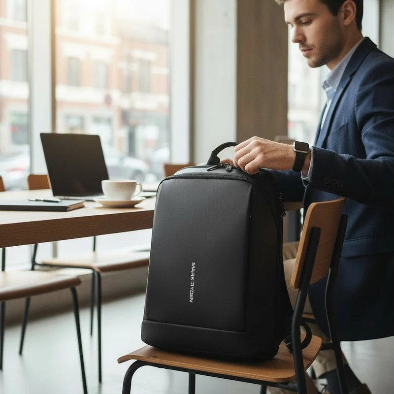 Sac à Dos Ordinateur Ultra-fin Noir 15,6 pouces
