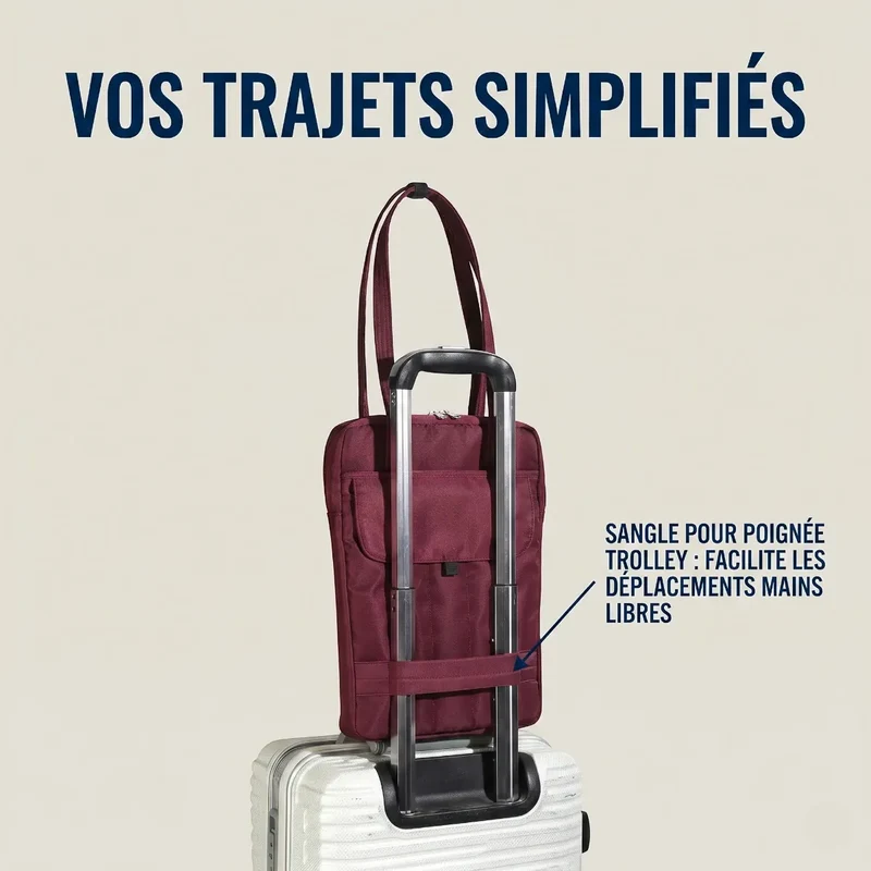 Sacoche ordinateur pour femme Chrono - Confort Absolu & Organisation Nomade
