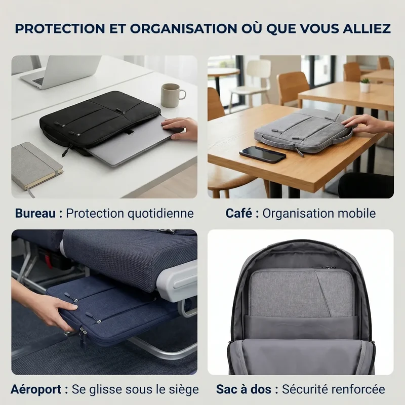Housse pour ordinateur Cova - Confort postural & Bouclier antichoc