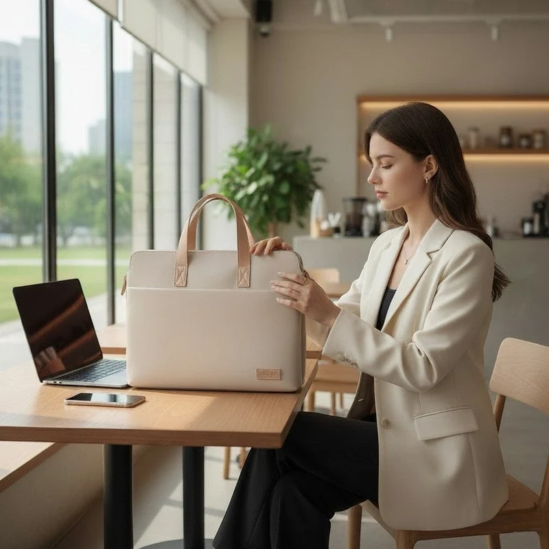 Sacoche ordinateur pour femme - Confort biomécanique & Organisation nomade