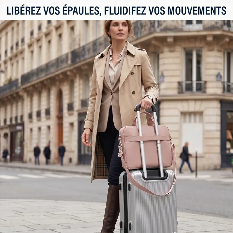 Sacoche ordinateur pour femme Mahoo - Confort ergonomique & Protection antichoc