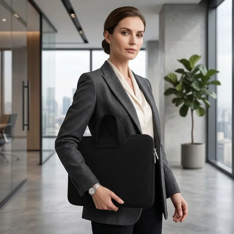 Sacoche ordinateur pour femme CosySleeve Pro XL - Grand Format & Confort Allégé