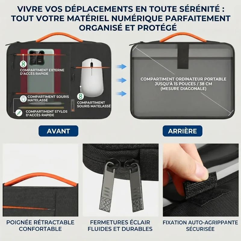 Housse pour ordinateur Nomad-Stretch - Ergonomie absolue & Style épuré