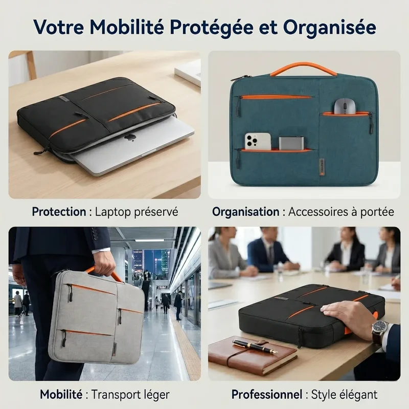 Housse pour ordinateur Nomad-Stretch - Ergonomie absolue & Style épuré