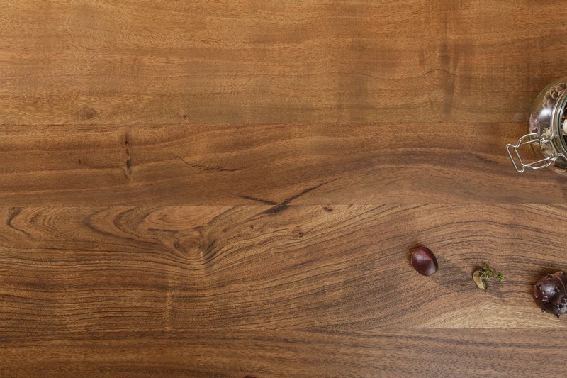 Table à manger en bois massif MAMMUT NATURE 240cm bord en acacia cadre en X plateau 6cm