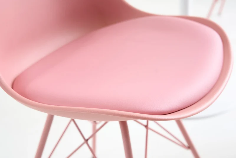 Lot de 2x chaises rétro SCANDINAVIA MEISTERSTÜCK rose