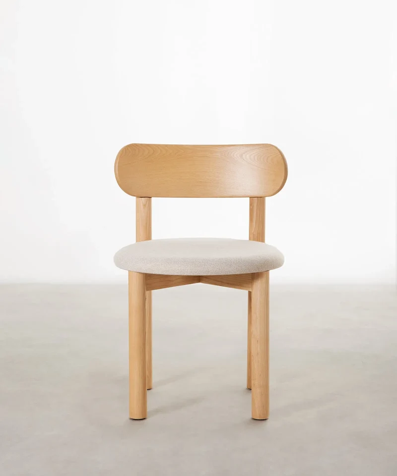 Silla de Comedor en Madera Tapizada Bianca