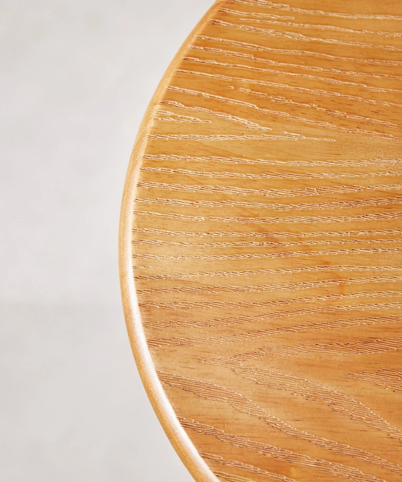 Taburete Alto Regulable en Acero y Madera Oslo