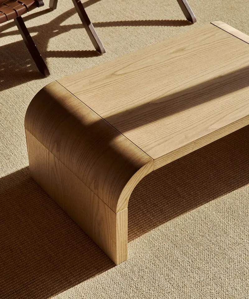 Mesa de Centro Rectangular en Madera Jade (110 cm)