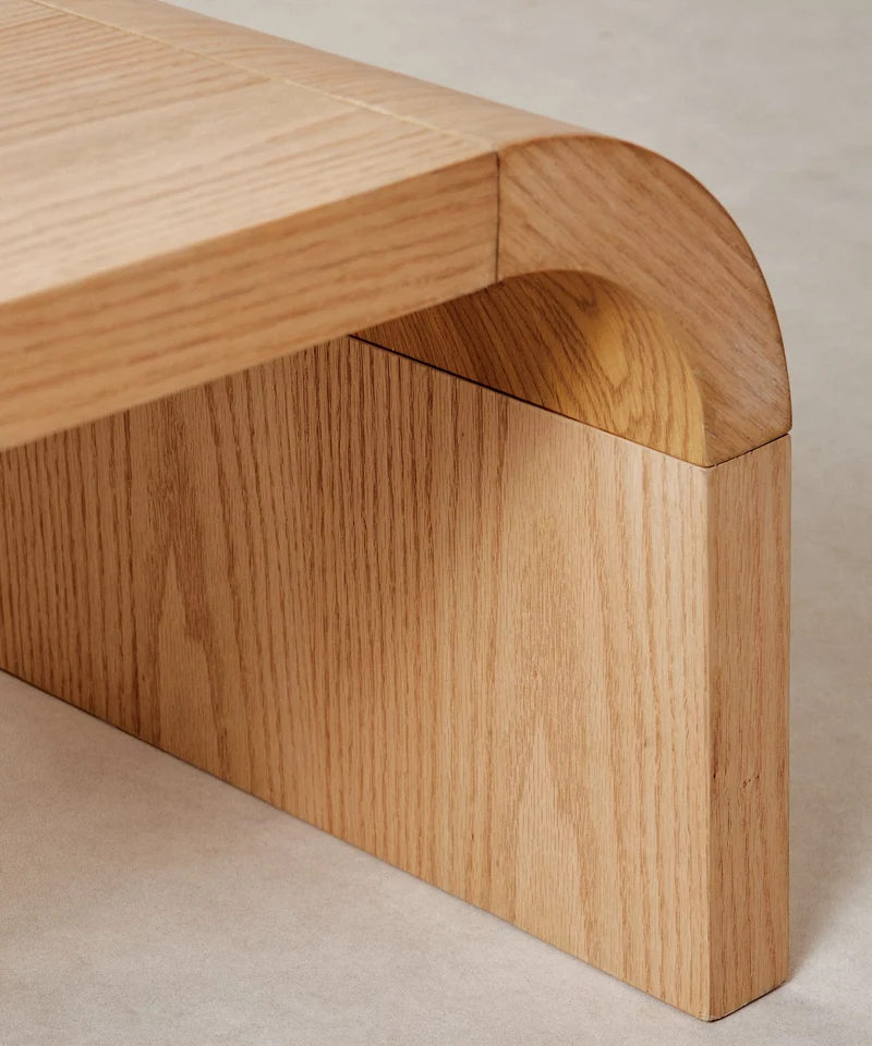 Mesa de Centro Rectangular en Madera Jade (110 cm)