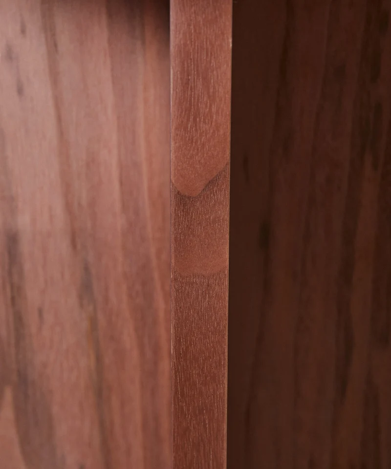 Mesa Auxiliar en Madera y Travertino Tapia (55x40)