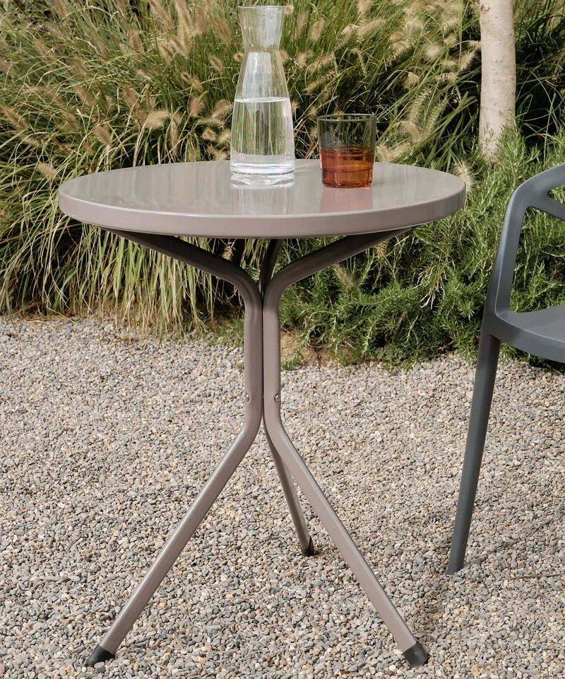 Mesa exterior de metal redonda Numa (60 x67 cm)