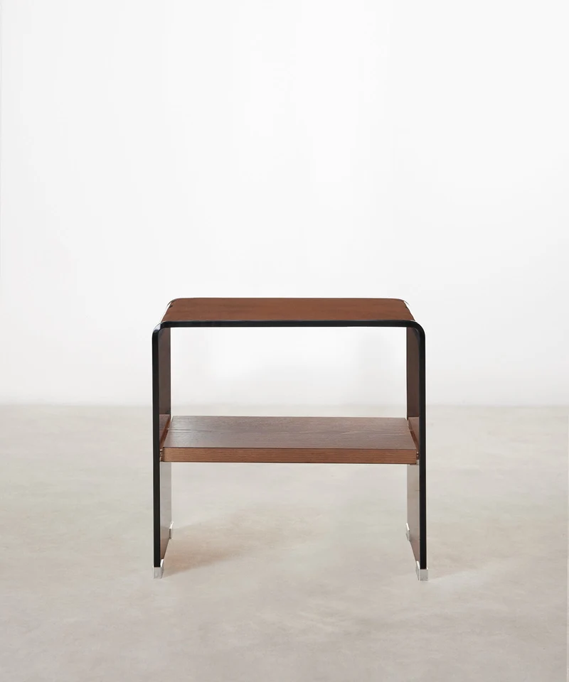 Mesa Auxiliar de Cristal Templado Aris (47x45 cm)