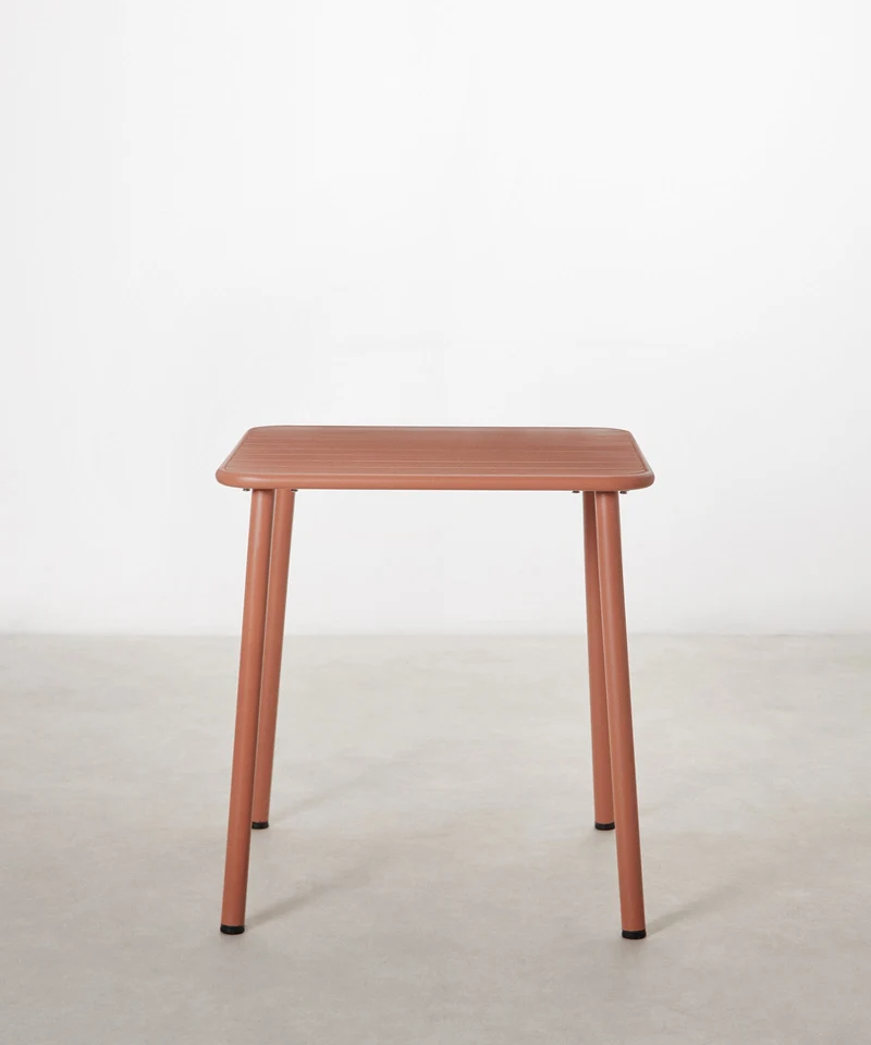 Mesa exterior de metal cuadrada Brisa (70x70 cm)