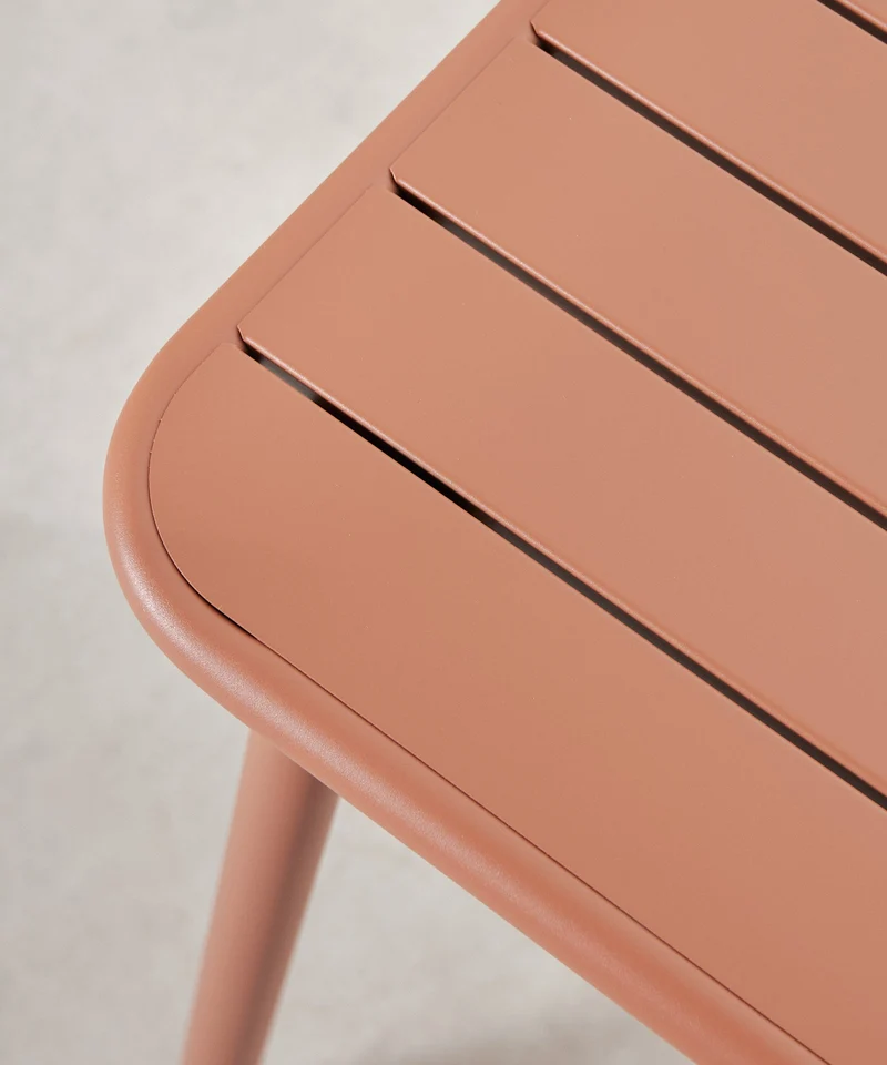 Mesa exterior de metal cuadrada Brisa (70x70 cm)