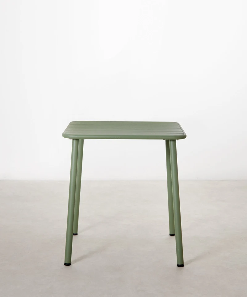 Mesa exterior de metal cuadrada Brisa (70x70 cm)