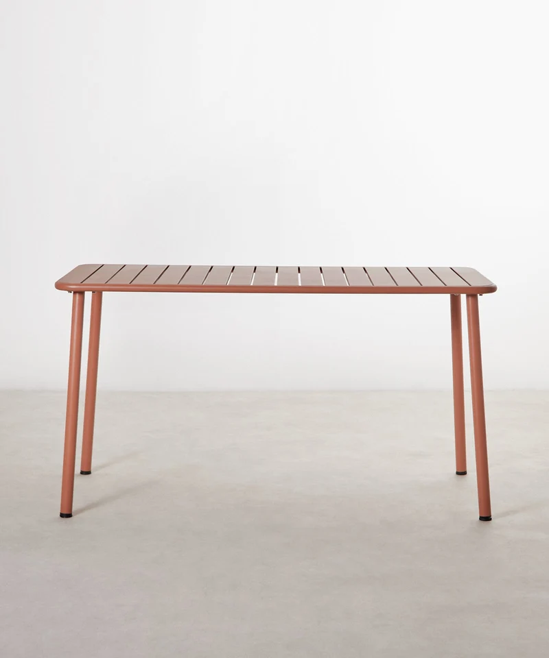 Mesa exterior de metal alargada Sora (140x70 cm)
