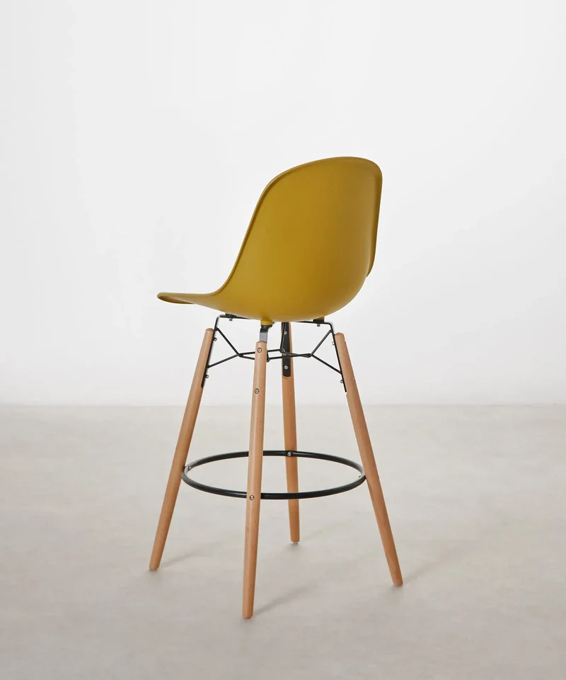 Taburete de Polipropileno y Madera Elon
